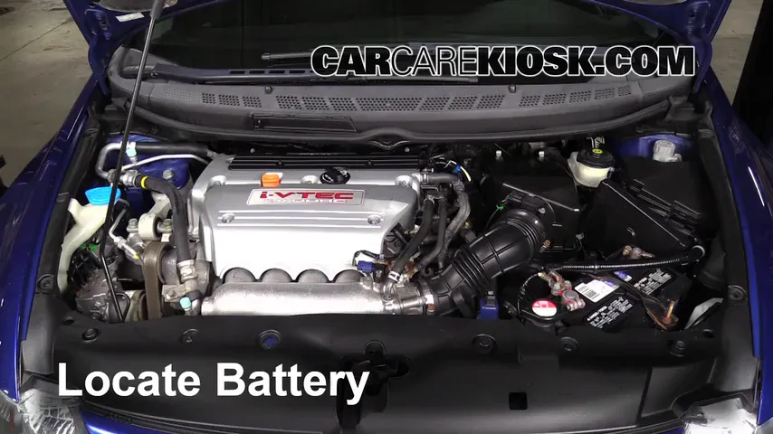 2007 Honda Civic Si 2.0L 4 Cyl. Coupe (2 Door) Battery Jumpstart